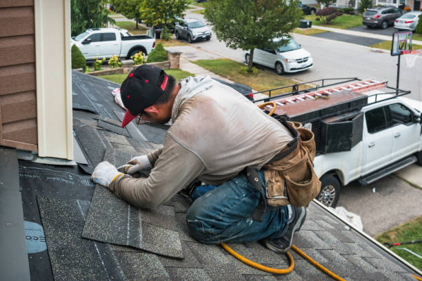 Professional Gutter Repair And Installation technician working in DeBary, FL